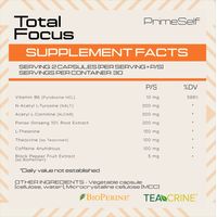PrimeSelf Total Focus Capsules